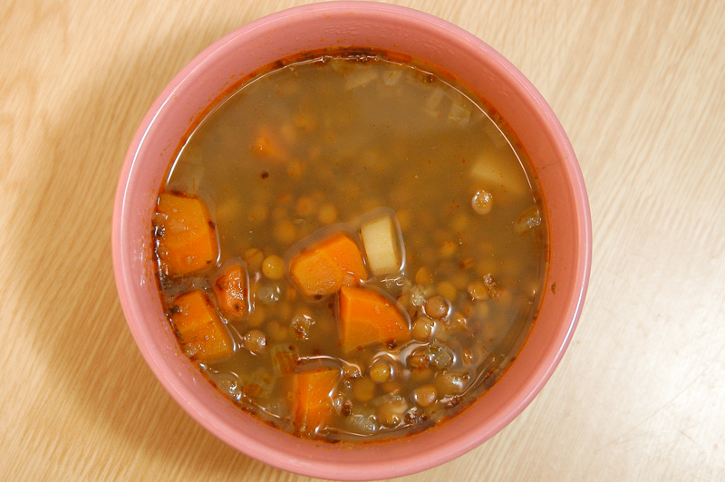 Slovenská čočková polévka