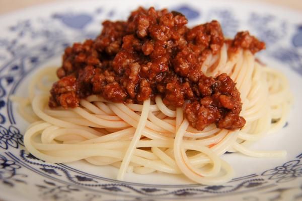 Špagety s mletým mäsom